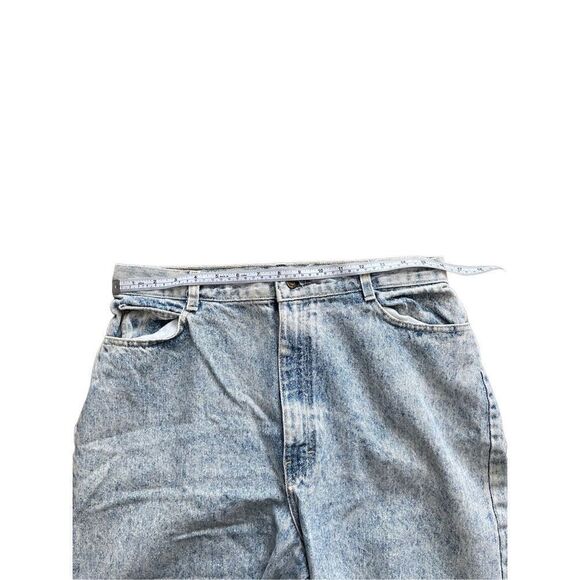 Vintage 80s acid light washed jeans with zipper ankles - Picture 8 of 10